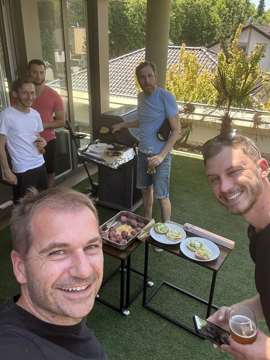 Grillen auf der coodoo Dachterrasse