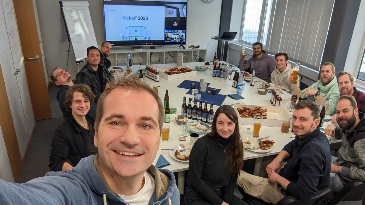 Jahres-Kickoff im coodoo Büro in Mainz