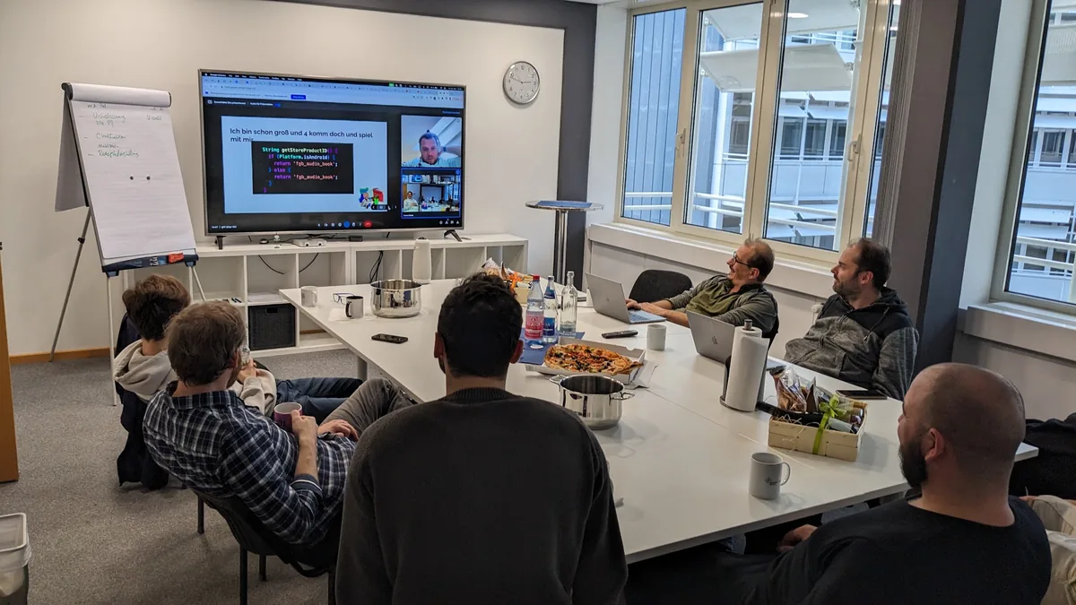 Technische Session im coodoo Team