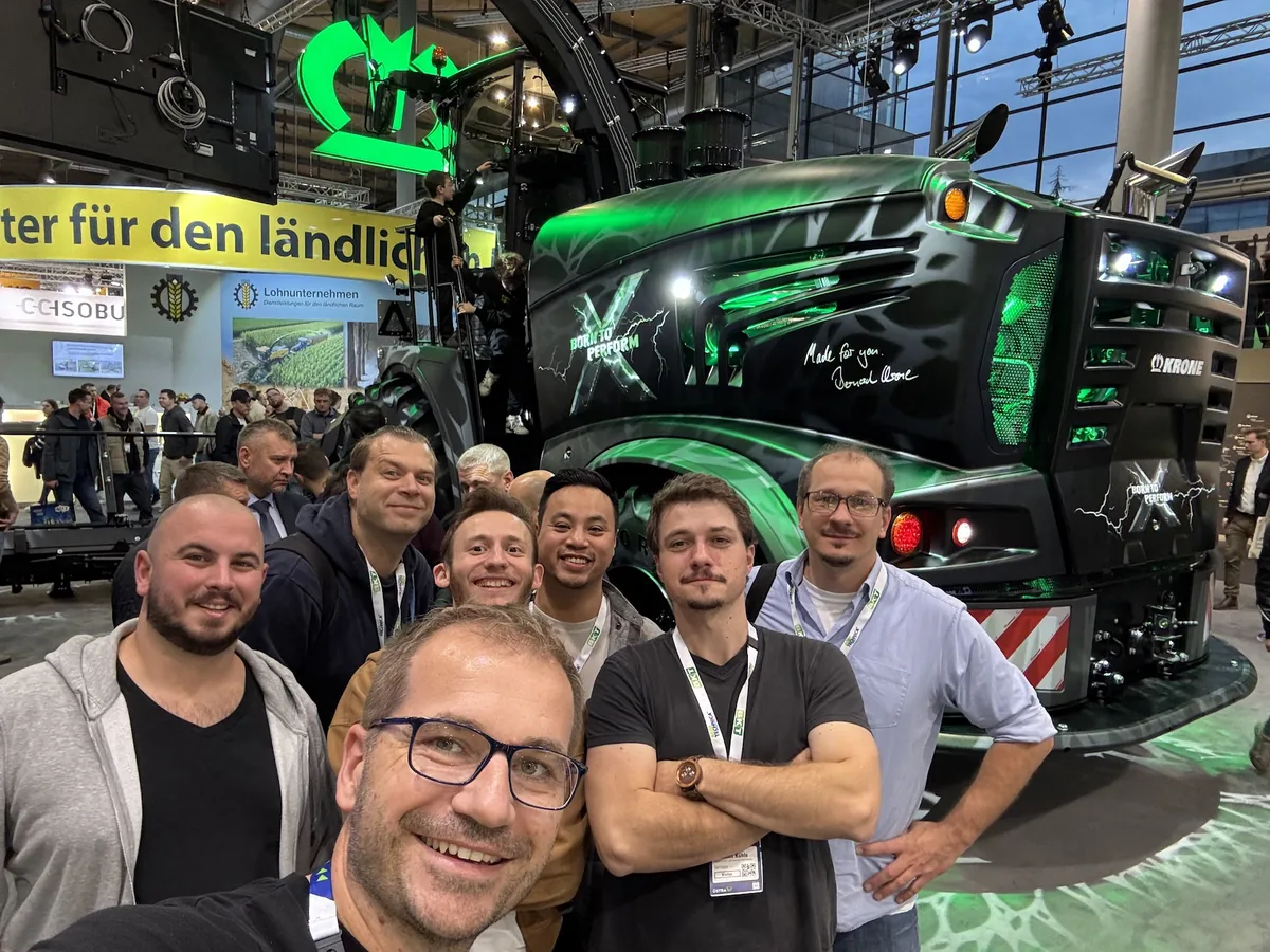 Das coodoo Team auf einer Fachmesse für Landtechnik