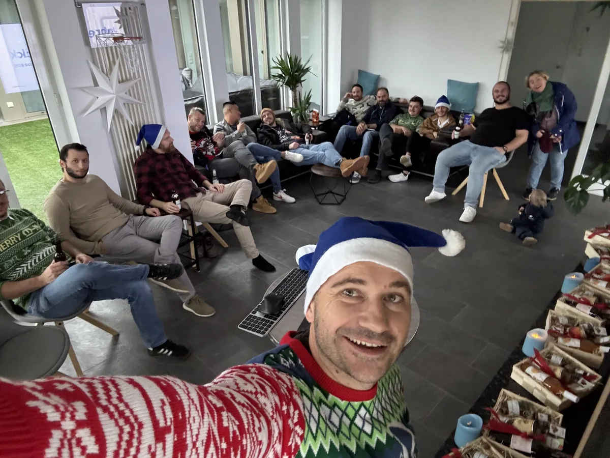 Weihnachtsfeier im coodoo Büro in Mainz