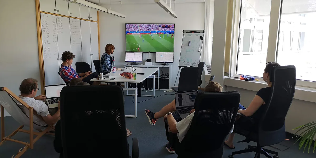 Fußball-WM im coodoo Büro, 2018