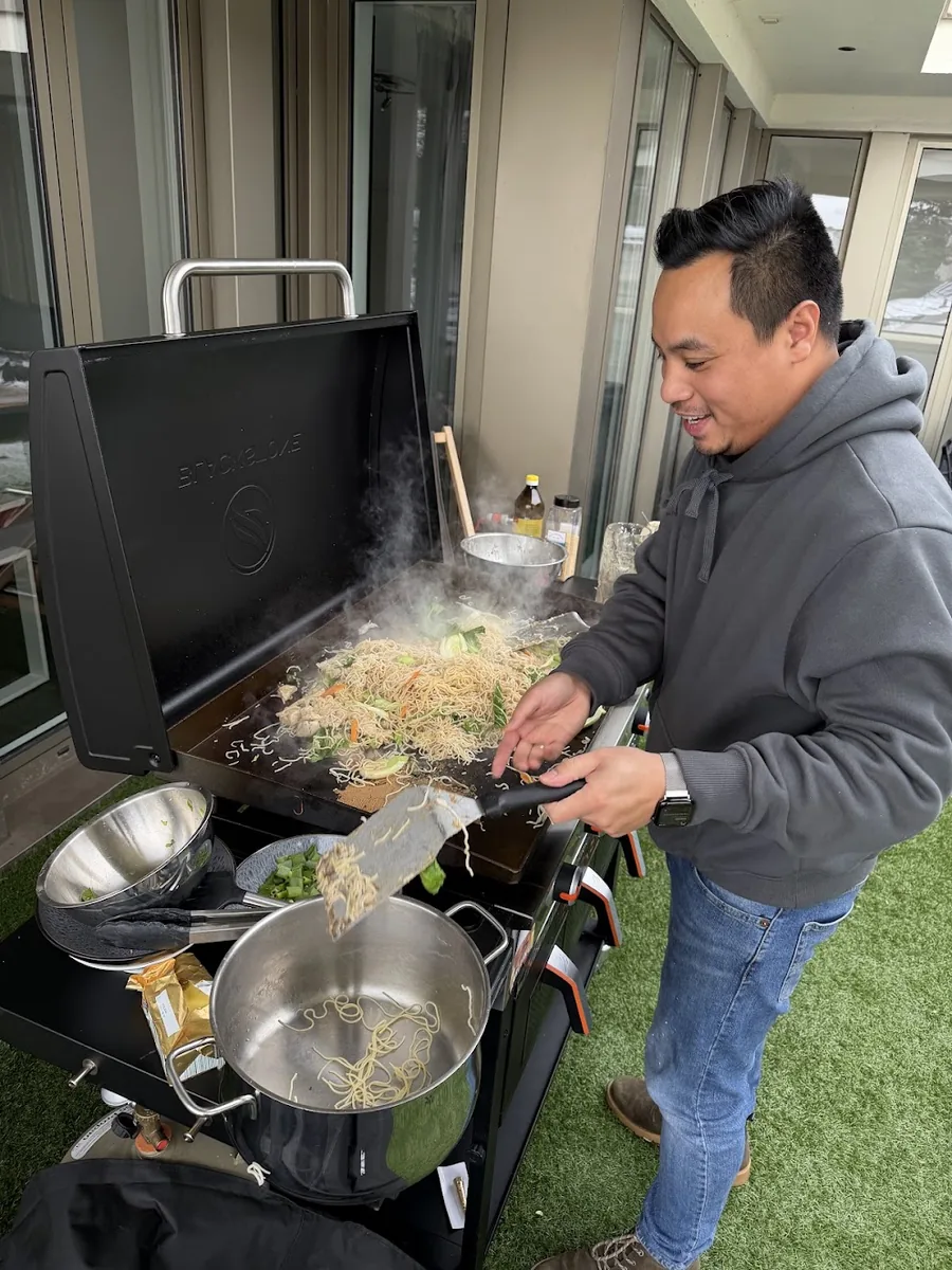 Kochen auf der coodoo Dachterrasse